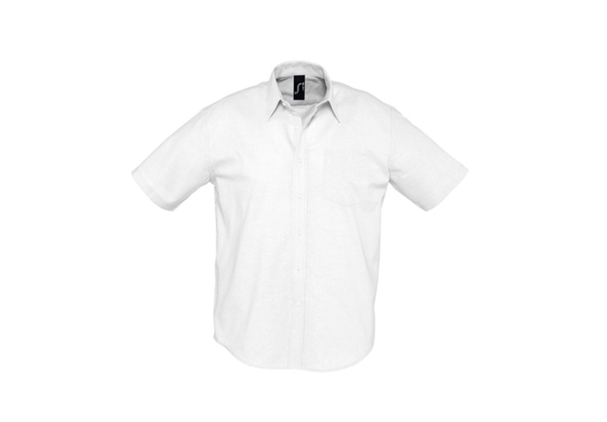 Heren hemd met korte mouw, 130g/m² (L612)