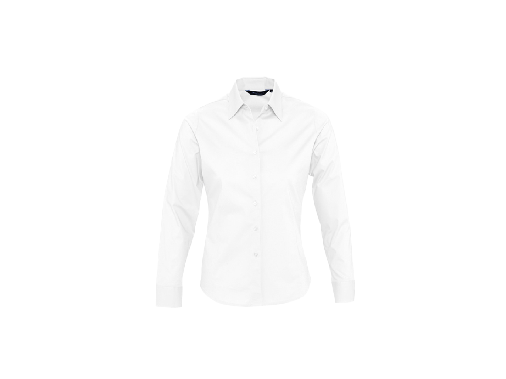 Dames Stretch hemd met lange mouw, 140g/m² (L634)