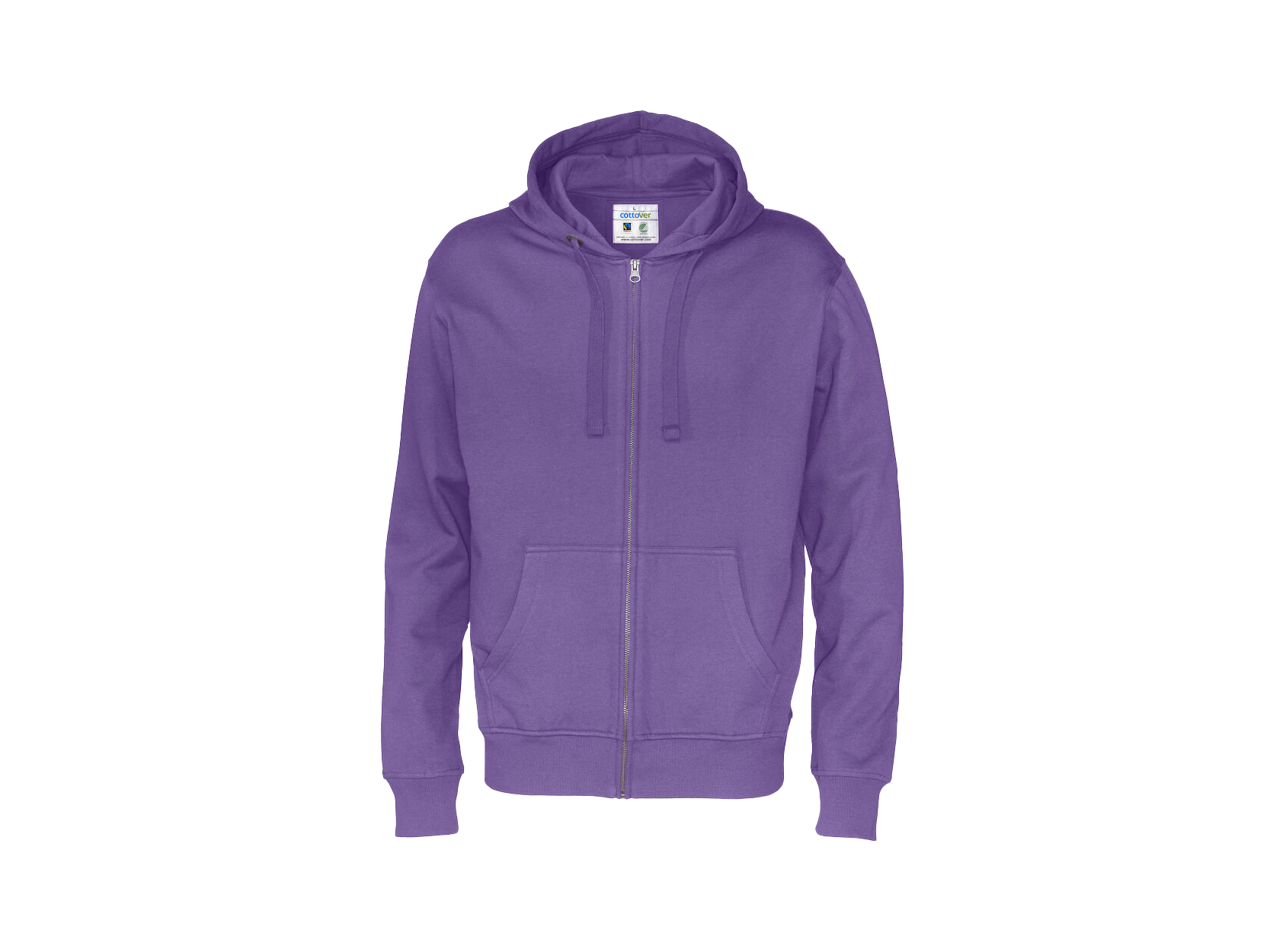 Heren hoodie met rits, 280g/m² (141010)