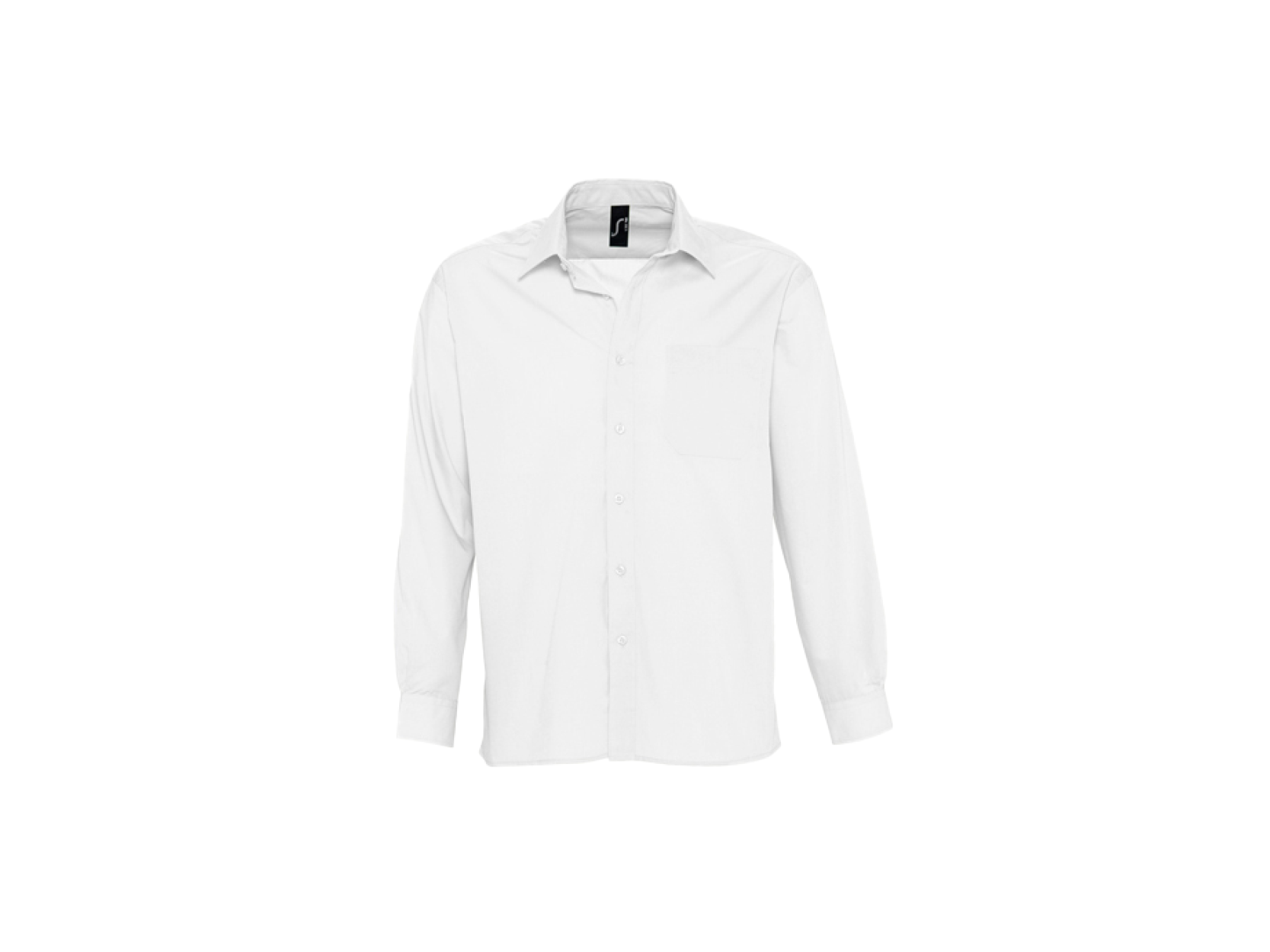 Heren hemd Popeline met lange mouw, 95g/m² (L623)