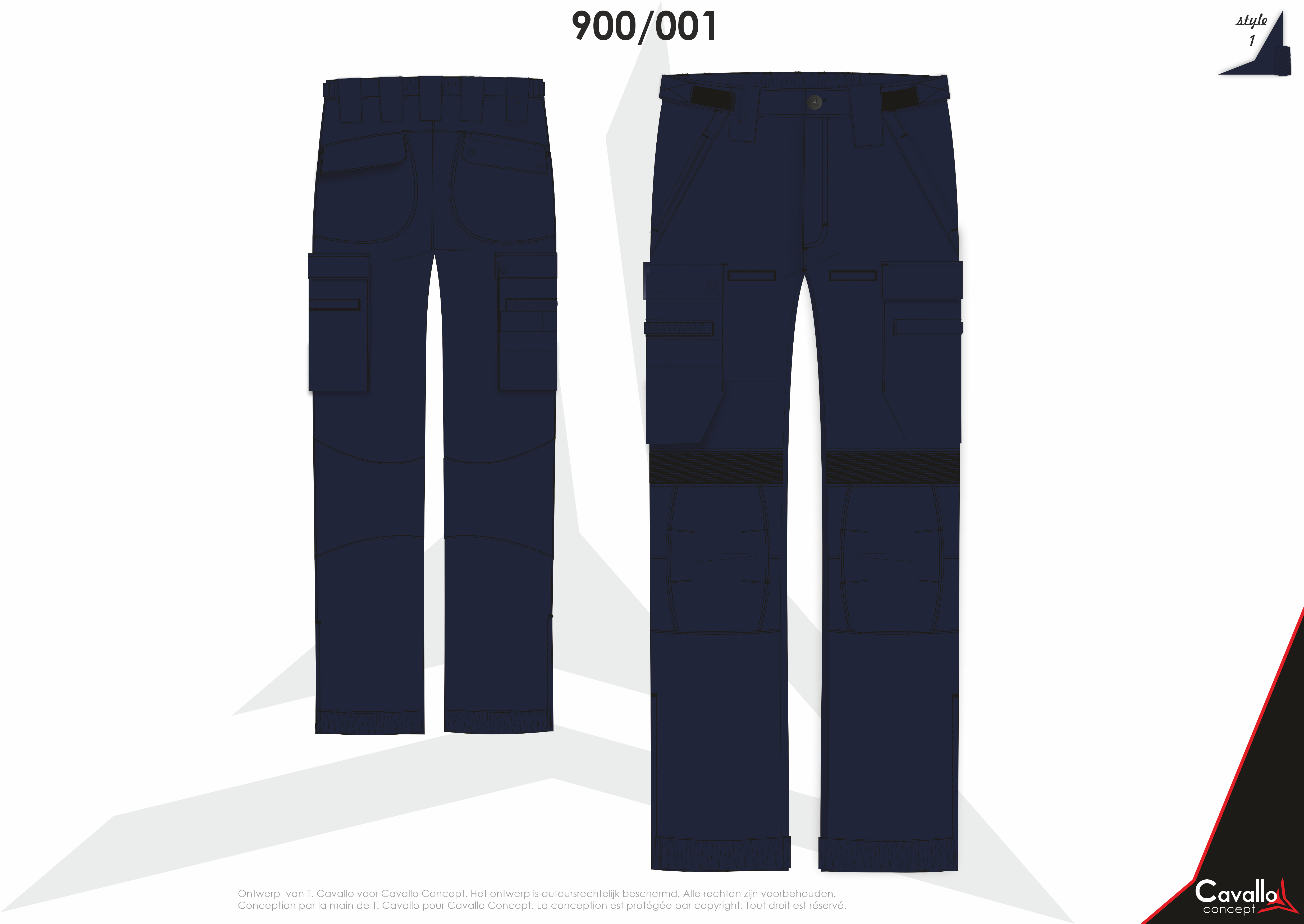 Interventie broek hondengeleider, 280g/m² (900/001)