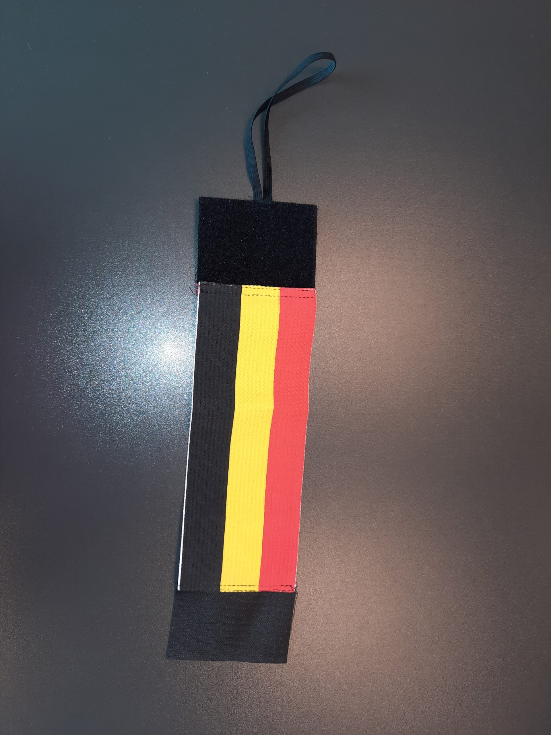 Armband tricolore elastisch met velcro