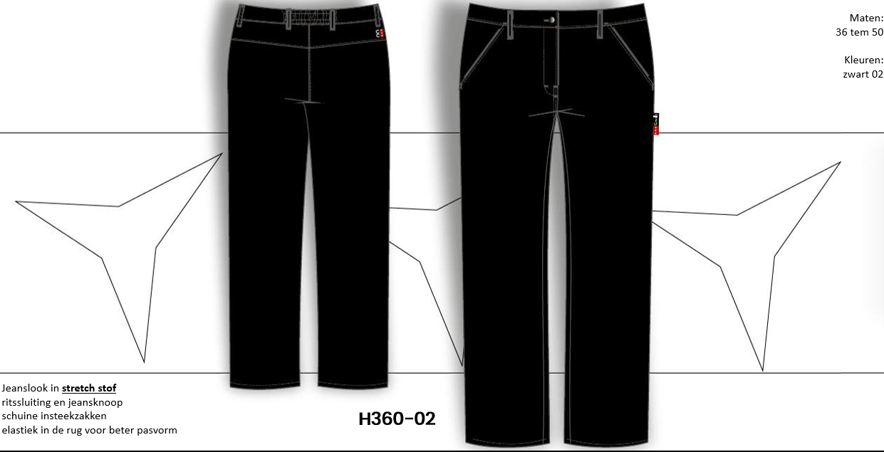PANTALON DE CHEF STRECH H360 – Image 2