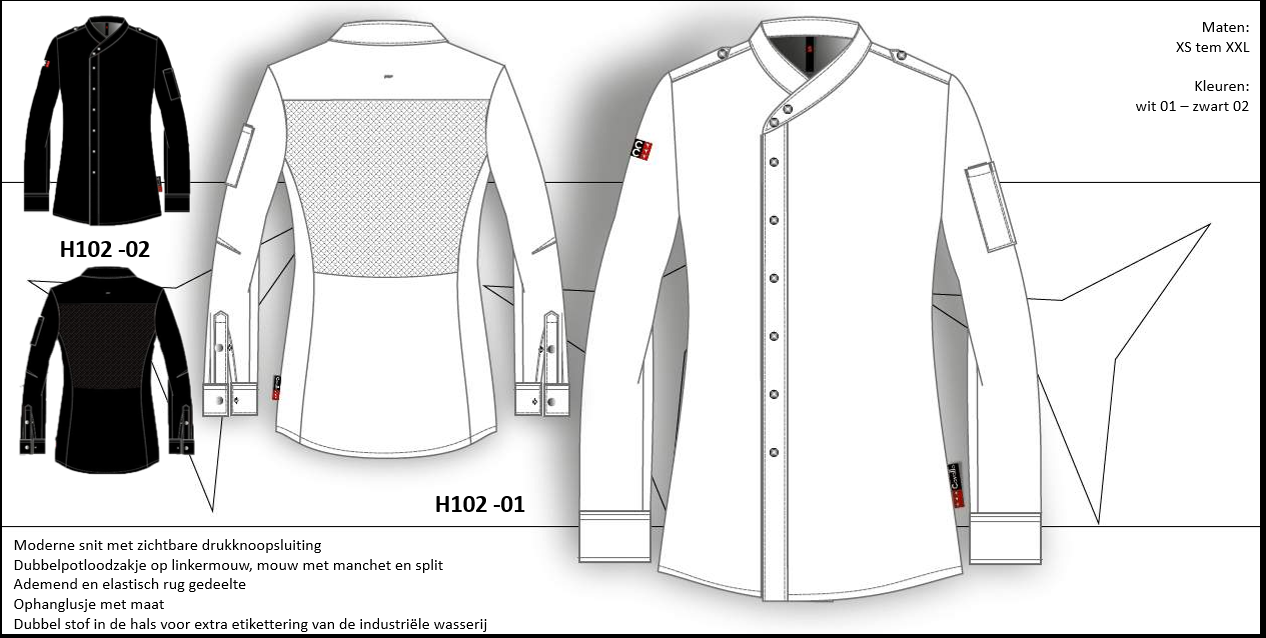 KOKSVEST COMFORT H102 - Afbeelding 2