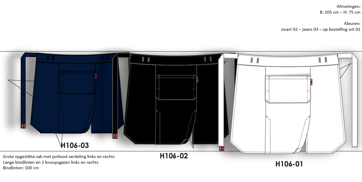 TABLIER LONG H106 – Image 2