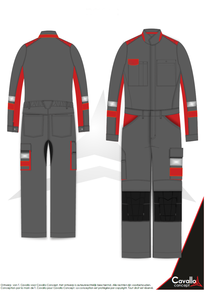 Custom made overall - productie op aanvraag Verschillende kleuren, kwaliteiten en opties zijn mogelijk